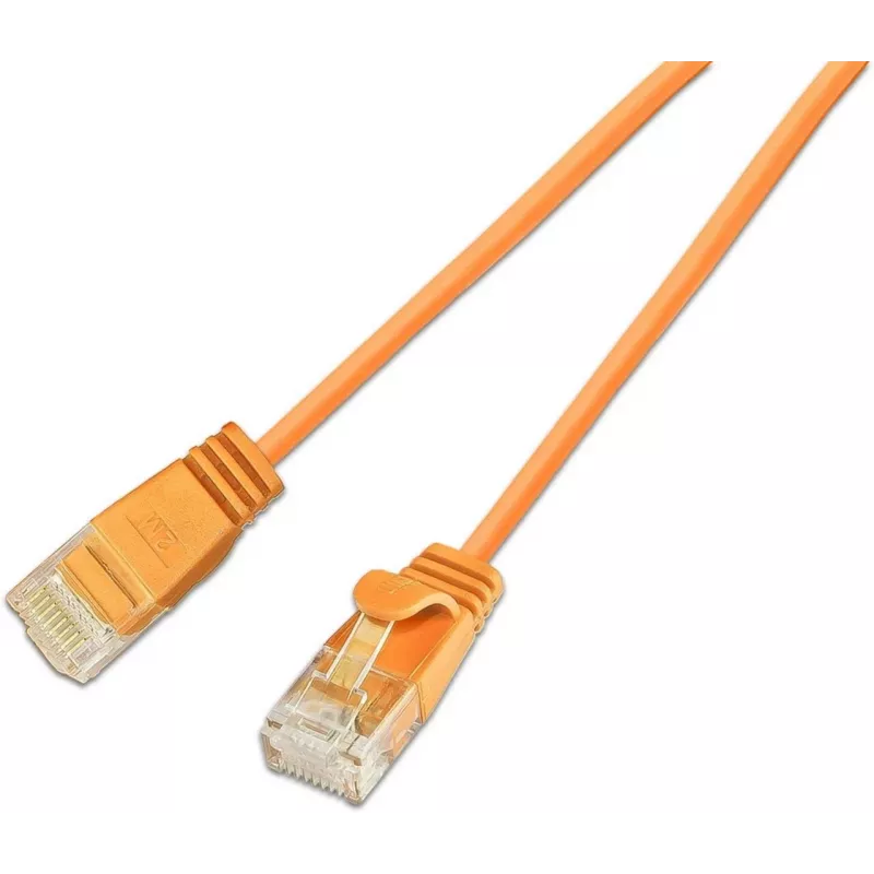 Wirewin SLIM CAT6A 10 Gigabit vieglais tīkla kabelis apaļš, U/UTP, Ø 3.6 mm, oranžs (SLIM-L-UU-K6A 5.0 OR)
