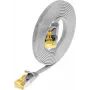 Wirewin Cat6a U/FTP plānais tīkla kabelis RJ45 male to male, 1m, pelēks PKW-STP-SLIM-K6A 1.0