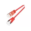Wirewin Light Patch Cable apaļš U/FTP Cat 6a sarkans 0,1m slaids elastīgs PoE PKW-LIGHT-STP-K6A 0.1 RT