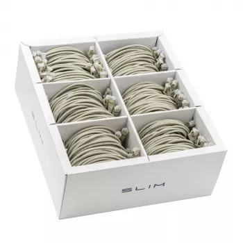 Wirewin SLIM KAT6A 10 Gigabit Light Patch Cable, 0,5 m, U/FTP, Ø 3,8 mm, pelēks, 90 gab. (SLIM-LS-K6A 0.5 90)