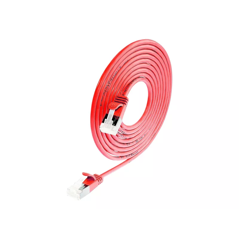 Wirewin Cat 6a U/FTP Slim Ethernet tīkla kabelis, 7m, sarkans PKW-LIGHT-STP-K6A 7.0 RT