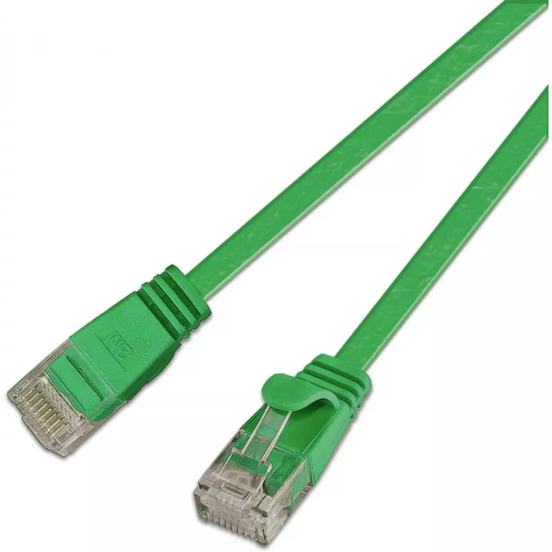 Wirewin Cat.6 U/UTP Slim Ethernet tīkla kabelis, 0,15 m, zaļš PKW-SLIM-KAT6 0.15 GN