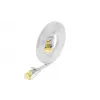 Wirewin Cat6a U/FTP Slim Patch Cable, 0,1m, balts, RJ45, 10G, 500MHz PKW-STP-SLIM-K6A 0.1 WS