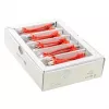 Wirewin SLIM-LS-K6A 0,1 m sarkans Cat6a U/FTP slaids Ethernet savienojuma kabelis, 50 gab. iepakojumā