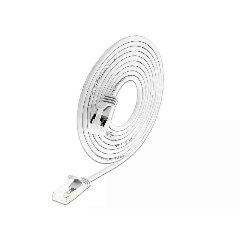 Wirewin Cat6a U/FTP tievs Ethernet savienojuma kabelis, 0,5 m, balts, 10G, LSZH, PoE++ PKW-LIGHT-STP-K6A 0.5 WS