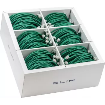 Wirewin SLIM-LS-K6A 3.0 GN 36 - Cat6A slaidais Ethernet tīkla kabelis, 3m, zaļš, 36 gab.