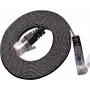 Wirewin Triotronik PKW-SLIM-KAT6 0.5 SW Cat6 U/UTP slimais patch kabelis, RJ45 tētis uz RJ45 tēti, 0,5 m, melns