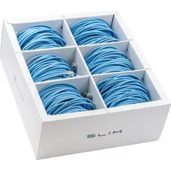 Wirewin SLIM-LS-K6A 3.0 BL 36 - Cat6a U/FTP slaids savienojuma kabelis, 3m, zils, 36 gab.