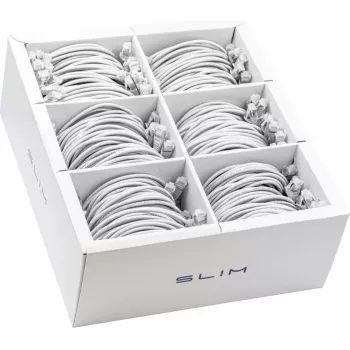 Wirewin SLIM-LS-K6A 3.0 WT 36 - Cat6A slaidais Ethernet tīkla kabelis, 3m, U/FTP, balts, 36 gab.