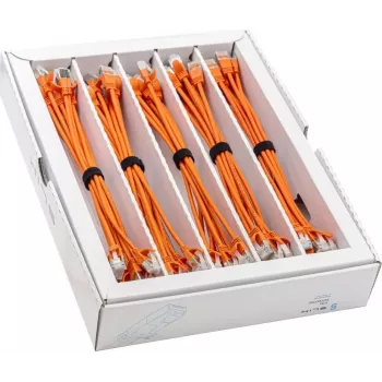 Wirewin SLIM-LS-K6A 0,15 m Cat6A slaidais Ethernet patch kabelis, U/FTP, oranžs, 50 gab.