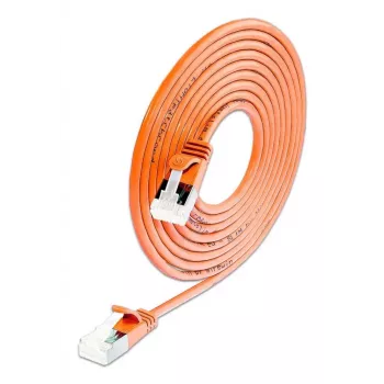 Wirewin SLIM-LS-K6A 0,15 m Cat6A slaidais Ethernet patch kabelis, U/FTP, oranžs, 50 gab.