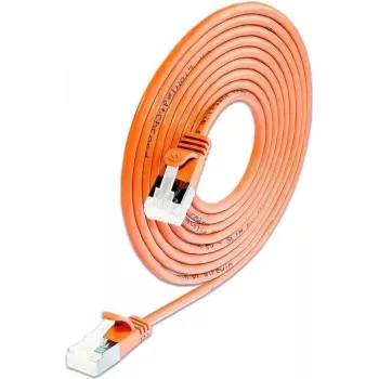 Wirewin SLIM KAT6A 10 Gigabit vieglais komutācijas kabelis, U/FTP, Ø3.8mm, oranžs, 1.5m PKW-LIGHT-STP-K6A 1.5 OR