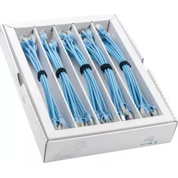 Wirewin SLIM-LS-K6A 0.25 BL 50 Cat.6A U/FTP slaidais Ethernet tīkla kabelis, 0,25 m, zils, 50 gab. iepakojums