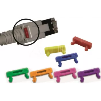 Wirewin PKL-LED CLIP GE LED kabeļa klips RJ45 patch kabeļiem, dzeltens