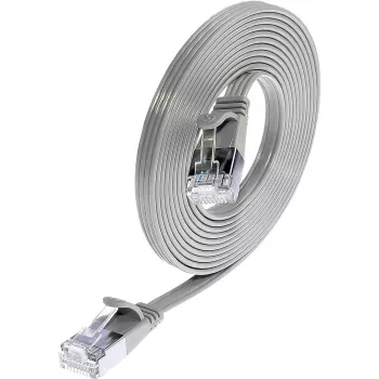 Wirewin SLIM S6 1,5 m pelēks Cat.6 slaidais STP (PIMF) Ethernet tīkla kabelis PKW-STP-SLIM-KAT6 1.5