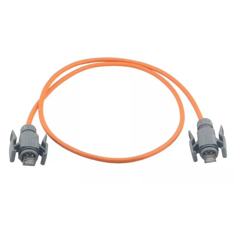 Wirewin Industrial CAT6A S/FTP PUR tīkla kabelis, 2m, oranžs, IP67 RJ45 PKW-I2-SF-K6A-PUR 2.0 OR