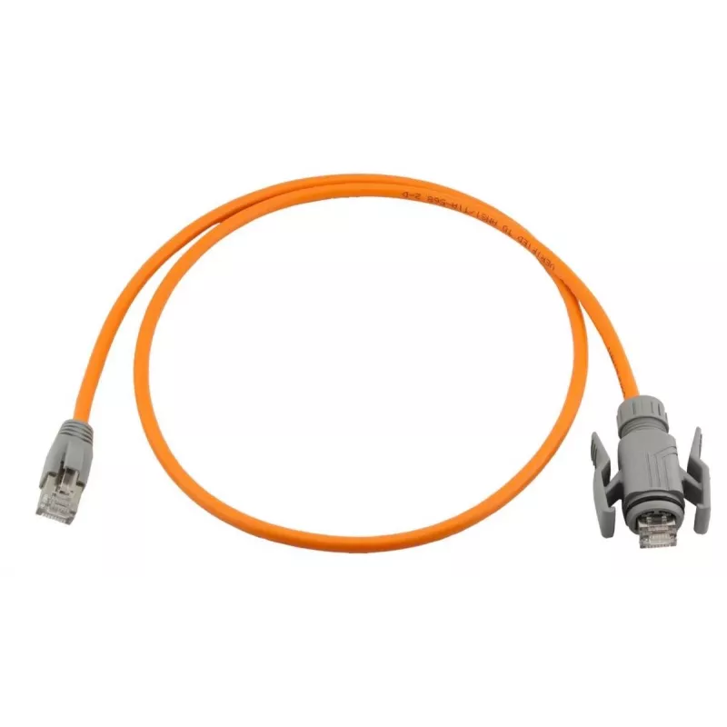 Wirewin Industrial CAT6A S/FTP PUR tīkla kabelis, RJ45 IP67, 10m, oranžs PKW-I1-SF-K6A-PUR 10.0 OR