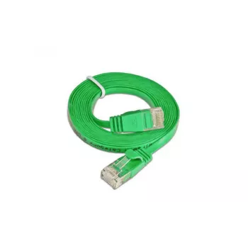 Wirewin Cat.6 slaidais Ethernet tīkla kabelis U/UTP 15 m zaļš PKW-SLIM-KAT6 15.0 GN