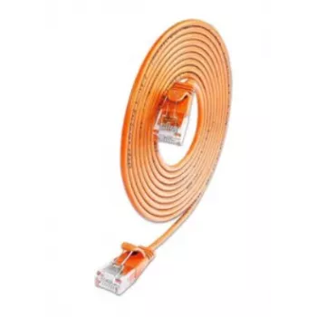Wirewin SLIM Cat.6A 10 Gigabit U/UTP tievs savienojuma kabelis, 0,1 m, oranžs SLIM-L-UU-K6A 0.1 OR