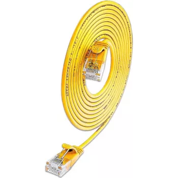 Wirewin SLIM-L-UU-K6A 0.5 YE Cat6A U/UTP savienojuma kabelis, 10 Gigabit, dzeltens