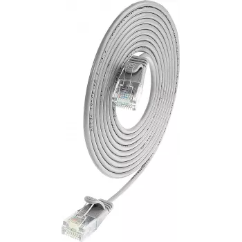 Wirewin SLIM UL6 5 GR - Cat.6 SLIM-Light tīkla kabelis, U/UTP, 5,0 m, pelēks (PKW-LIGHT-K6 5.0)