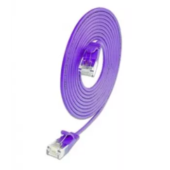 Wirewin SLIM KAT6A 10 Gigabit vieglais komutācijas kabelis, U/UTP, Ø 3,6 mm, violets, 1,5 m SLIM-L-UU-K6A 1.5 VT