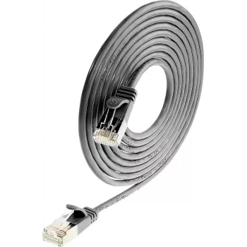 Wirewin Triotronik PKW-LIGHT-STP-K6 1.0 SW Cat6 STP tīkla kabelis, RJ-45 male to male, 1m, melns