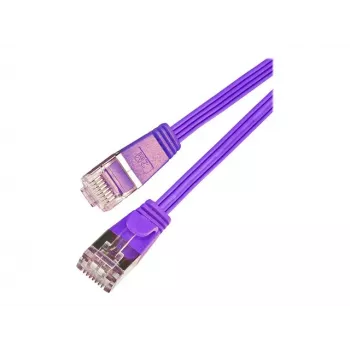 Wirewin SLIM S6 7.5 VT - Cat.6 slaidais tīkla kabelis, STP (PIMF), 7,5 m, violets PKW-STP-SLIM-KAT6 7.5 VT