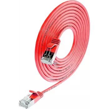 Wirewin SLIM SL6 1,5 m RT Cat.6 Slim-Light tīkla kabelis, U/FTP, sarkans PKW-LIGHT-STP-K6 1.5 RT