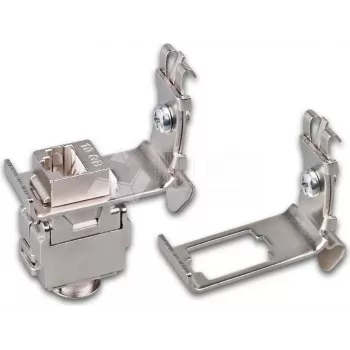 Wirewin DIN sliedes adapteris Keystone ligzdu montāžai, metāla Keystone sistēma (WKS DIN RAIL HOLDER 1)