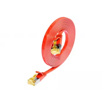 Wirewin SLIM Cat6a U/FTP tīkla kabelis, RJ-45, 5 m, sarkans PKW-STP-SLIM-K6A 5.0 RT