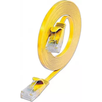 Wirewin SLIM U6 10 GE - Cat.6 slaidais tīkla kabelis, U/UTP, 10 m, dzeltens PKW-SLIM-KAT6 10.0 GE