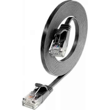 Wirewin Cat.6 SLIM U/UTP tīkla kabelis, 3 m, melns (PKW-SLIM-KAT6 3.0 SW)