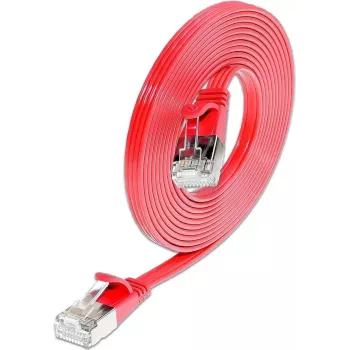 Wirewin Triotronik 0,15m Cat6 U/FTP Slim Ethernet tīkla kabelis, sarkans PKW-STP-SLIM-KAT6 0.15 RT