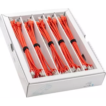 Wirewin SLIM KAT6A 10 Gigabit Light Patch Cable, 0,15m, U/FTP, Ø 3,8mm, sarkans, 50 gab. iepakojumā SLIM-LS-K6A 0.15 RD 50