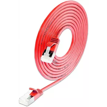 Wirewin SLIM KAT6A 10 Gigabit Light Patch Cable, 0,15m, U/FTP, Ø 3,8mm, sarkans, 50 gab. iepakojumā SLIM-LS-K6A 0.15 RD 50