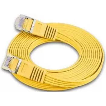 Wirewin Triotronik Cat6 U/FTP plānais Ethernet tīkla kabelis, 3m, dzeltens PKW-STP-SLIM-KAT6 3.0 GE