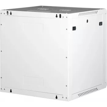 Wirewin 19 collu sienas skapju statīvs, viengabala, Pro 3. paaudze, plakaniski iepakojams, 600x600mm, gaiši pelēks (WCAB PS3 600X600X12U FP)