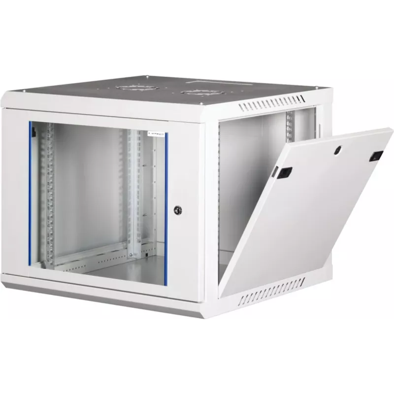 Wirewin 19 collu sienas skapju statīvs, viengabala, Pro 3. paaudze, plakaniski iepakojams, 600x600mm, gaiši pelēks (WCAB PS3 600X600X12U FP)