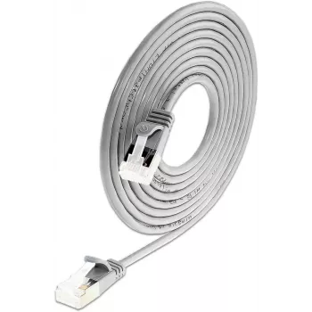 Wirewin SLIM-LS-K6A 0.15 50 Cat6A slaidais Ethernet savienojuma kabelis, 0,15m, U/FTP, pelēks, 50 gab.
