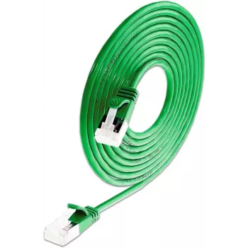 Wirewin SLIM-LS-K6A 0.15 GN 50 - Cat6a U/FTP slaidais Ethernet tīkla kabelis, 0,15m, zaļš, 50 gab.
