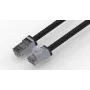 Wirewin āra savienojuma kabelis Cat.6A S/FTP PUR Anti-UV melns 0,25m PKW-OUT-SF-K6A-PUR 0.25