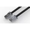 Wirewin āra savienojuma kabelis Cat.6A S/FTP PUR Anti-UV melns 0,25m PKW-OUT-SF-K6A-PUR 0.25