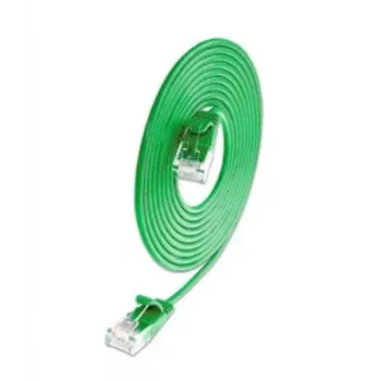 Wirewin SLIM KAT6A 10 Gigabit Lightpatchkabelis apaļš, U/UTP, Ø 3,6 mm, zaļš (SLIM-L-UU-K6A 1.5 GN)
