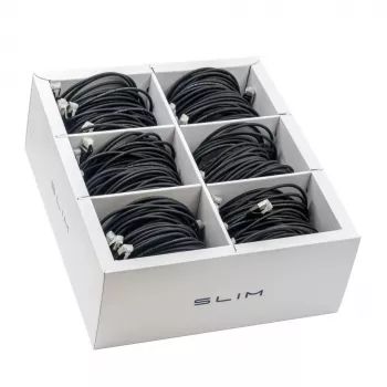 Wirewin SLIM KAT6A 10 Gigabit Light Patch Cable, 2,0m, U/FTP, Ø 3,8mm, melns, 60 gab. KAT6A LIGHT Shielded (SLIM-LS-K6A 2.0 BK 60)