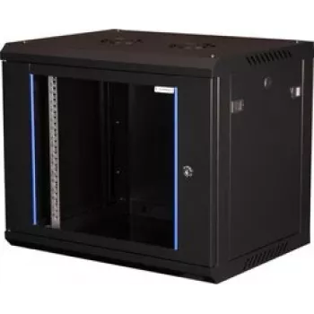 Wirewin 19 collu sienas skapis, viengabala, Pro 3. paaudze, 600x450mm, melns (WCAB PS3 600X450X9U B)