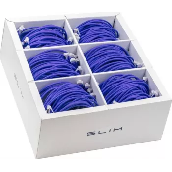 Wirewin SLIM-LS-K6A 3.0 VT 36 - Cat6a U/FTP plānais Ethernet tīkla kabelis, 3m, violets, 36 gab.