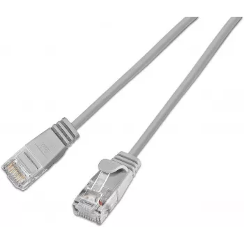 Wirewin SLIM Cat6A 10 Gigabit vieglais tīkla kabelis apaļš, U/UTP, Ø 3,6 mm, pelēks (SLIM-L-UU-K6A 2.0)