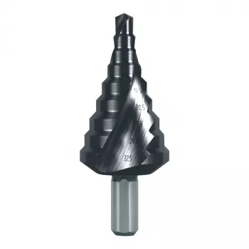 RUKO GMBH pakāpju urbis HSS TiAlN spirālveida 6,5-32,5mm 14 pakāpieni