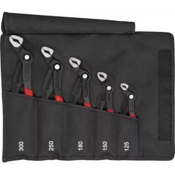 KNIPEX Cobra ūdenssūkņu knaibles 5 gab. komplekts ar salokāmu maciņu 00 19 55 S5